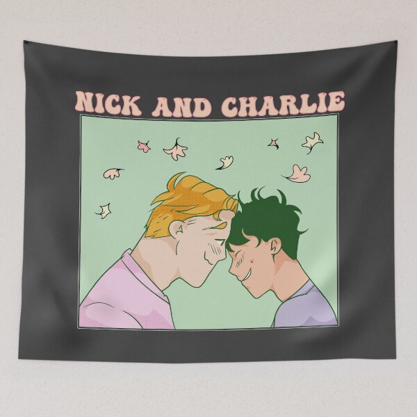 Item preview, Green Heartstopper Cute Nick y Charlie Diseño digital designed and sold by CrowKid667.