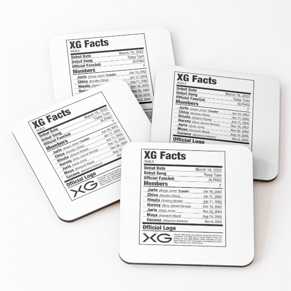 Item preview, XG Kpop Nutritional Facts   designed and sold by jedidiabunch1.