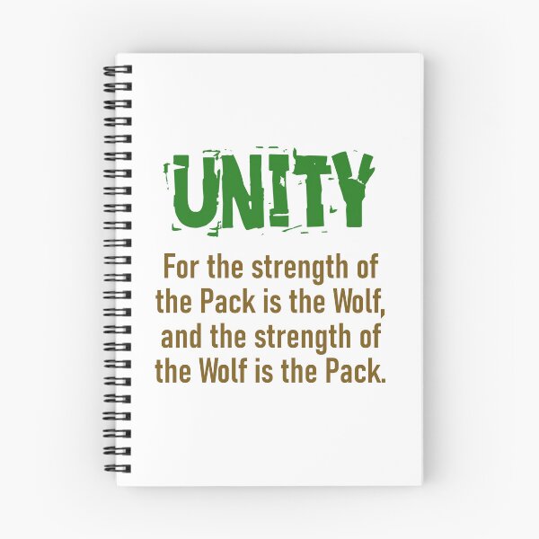 Item preview, For The Strength Of The Pack - Unity Quote designed and sold by CrankyOldDude.