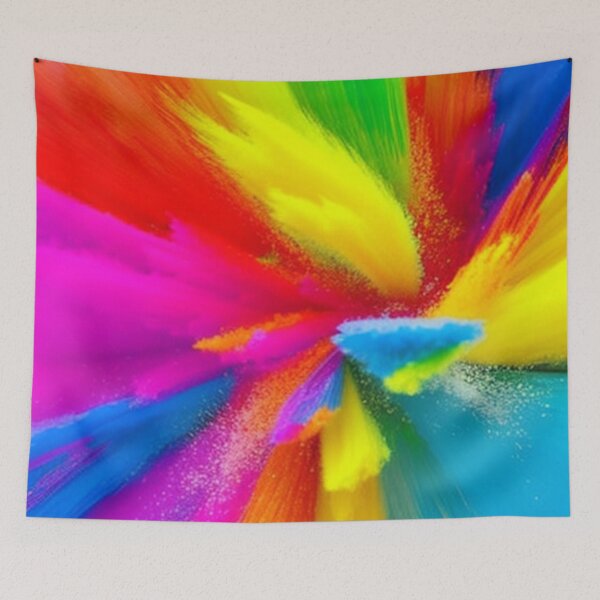 Artikelvorschau, Regenbogenfarben-Explosion entworfen und verkauft von SquishStitches.