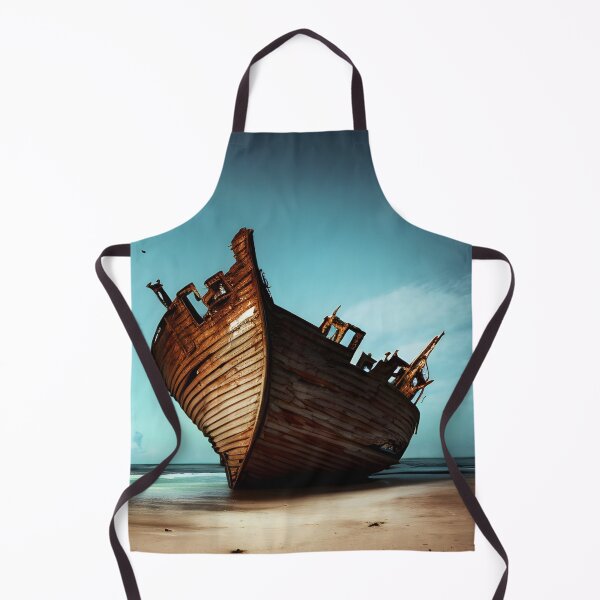 Item preview, Shipwreck On a Calm Beach designed and sold by VersoShopping.