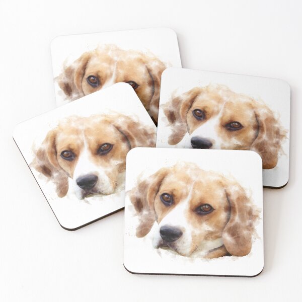 Item preview, Beagle Watercolour Artwork designed and sold by Typeglyphs.