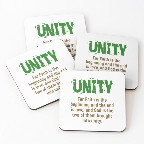 Item preview, For Faith Is The Beginning - Unity Quote designed and sold by CrankyOldDude.