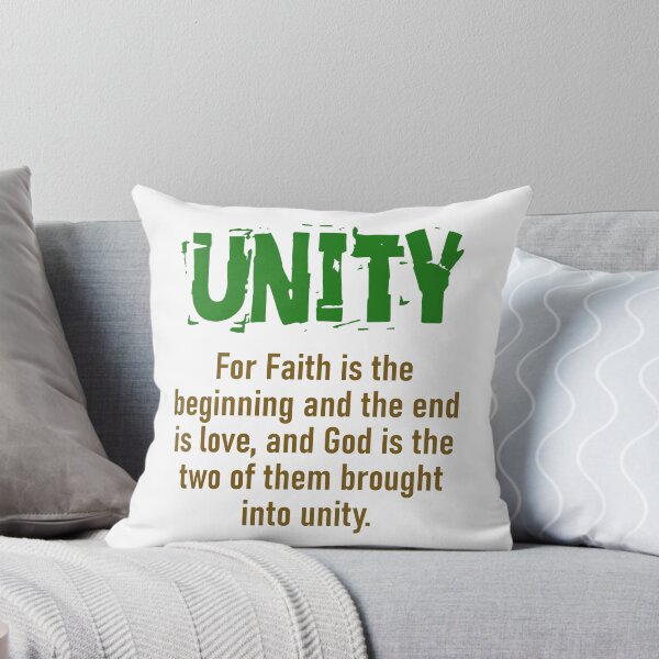 Item preview, For Faith Is The Beginning - Unity Quote designed and sold by CrankyOldDude.