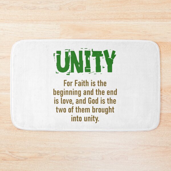 Item preview, For Faith Is The Beginning - Unity Quote designed and sold by CrankyOldDude.
