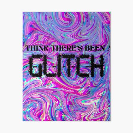 Glitch Lyric Art Midnights Taylor Swift Full Color Poster for