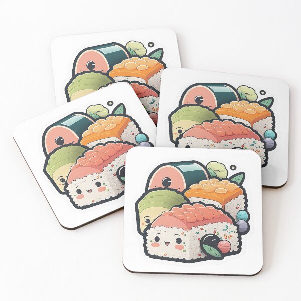 Item preview, Kawaii Sushi Roll Friends designed and sold by zwrohn.