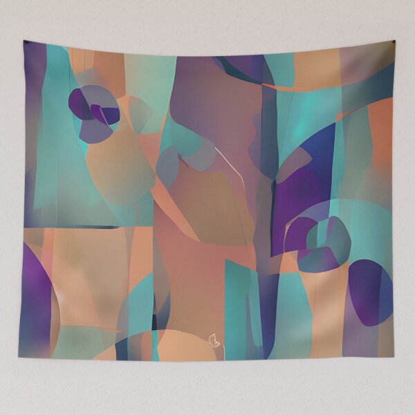 Item preview, Abstract Shapes Neutral Colors Abstract Art designed and sold by VersoShopping.