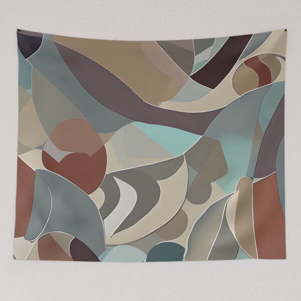 Item preview, Abstract Shapes Neutral Colors Abstract Art designed and sold by VersoShopping.