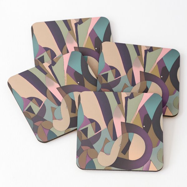 Item preview, Abstract Shapes Neutral Colors Abstract Art designed and sold by VersoShopping.