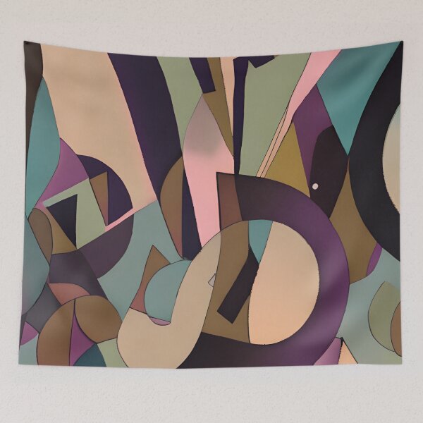 Item preview, Abstract Shapes Neutral Colors Abstract Art designed and sold by VersoShopping.
