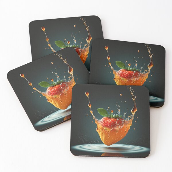 Item preview, Caramel-Coated Delight: Dipped Strawberry Indulgence designed and sold by modernaarte.