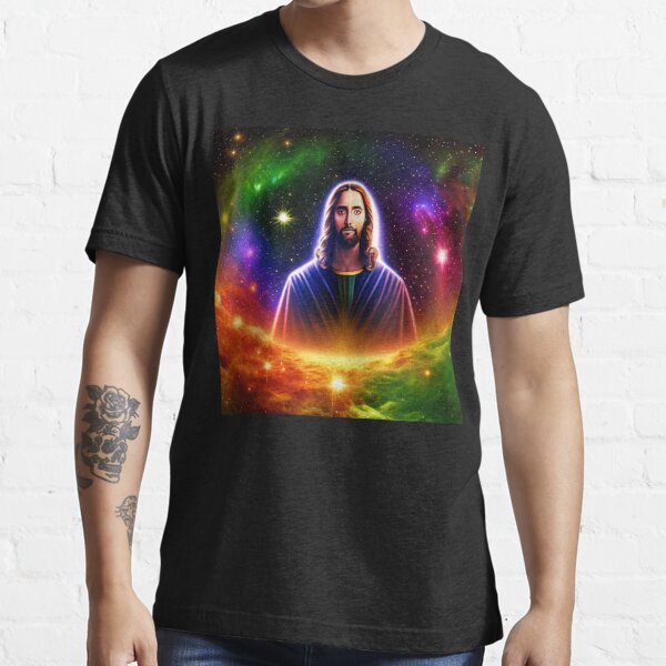 Universal Jesus In Space Gives Look Of Forgivness Essential T-Shirt for  Sale by AdamYork