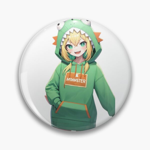 Pikamee Amano In Hololive Vtuber Soft Button Pin Lover Cartoon