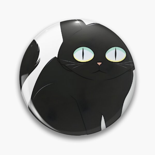 Aperçu de l'œuvre chat noir créée et vendue par CustomPrintHub.