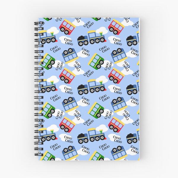 Item preview, Cute Choo Choo Train with Clouds Blue Background designed and sold by CritterandBloom.
