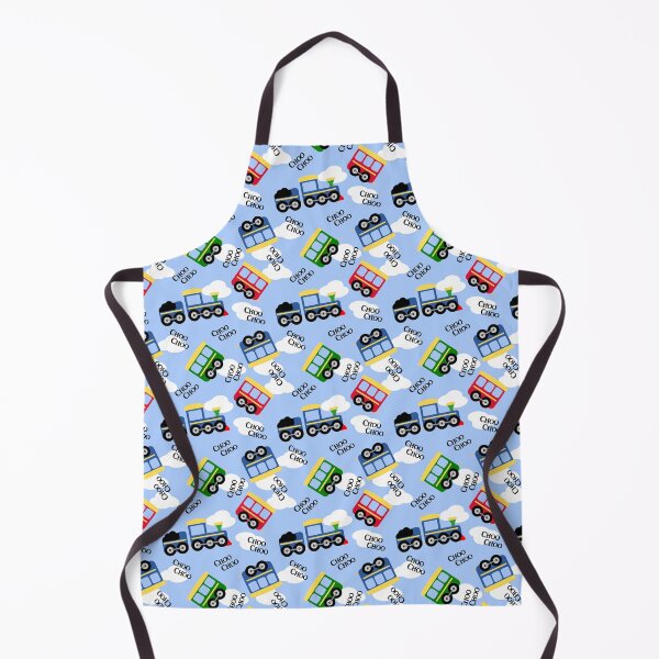 Item preview, Cute Choo Choo Train with Clouds Blue Background designed and sold by CritterandBloom.