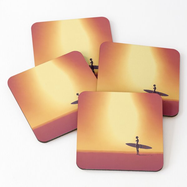 Item preview, Summer Heat - A Surfer's Eternal Patience designed and sold by The AI Art Gallery.