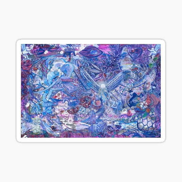 Elements - Twin Flame Art Painting Sticker