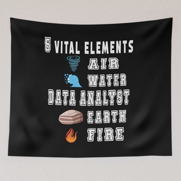 Item preview, 5 VITAL ELEMENTS Data Analyst designed and sold by ZEDSOU ⭐⭐⭐⭐⭐.