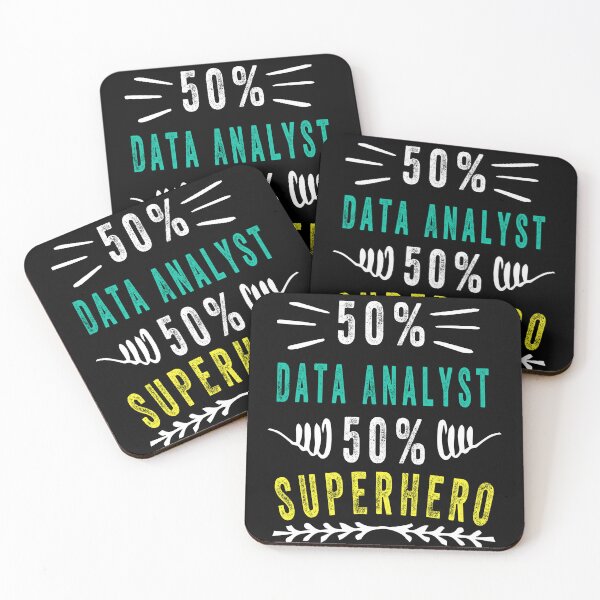 Item preview, 50% Data Analyst 50% SUPERHERO designed and sold by ZEDSOU ⭐⭐⭐⭐⭐.