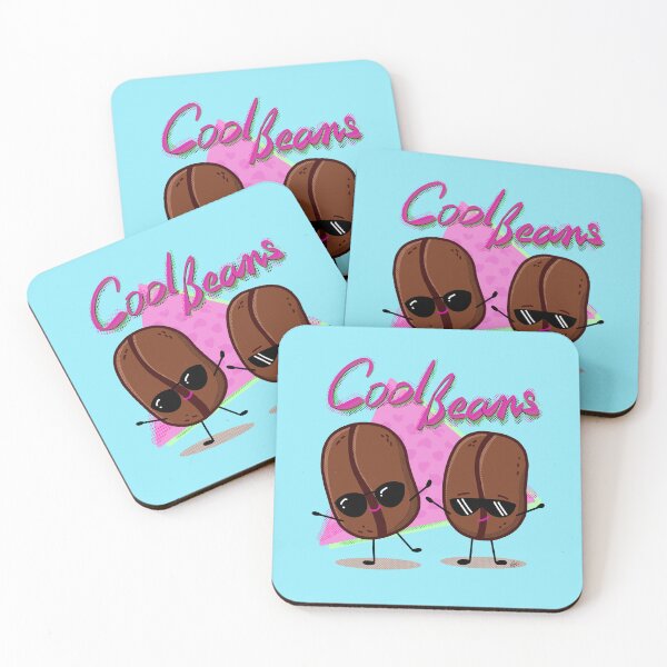 Item preview, Cool Beans Kawaii Retro Coffee Beans designed and sold by Cyndi Carlson Draws.