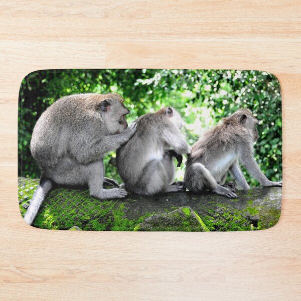 Item preview, Cleaning Team: Three Monkeys in Action in Bali designed and sold by franck380.