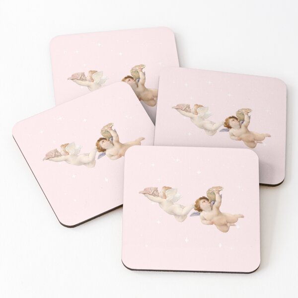 Item preview, Softgirl Antique Cherub Angel Pale Pink  designed and sold by Femme Pastel Collective.