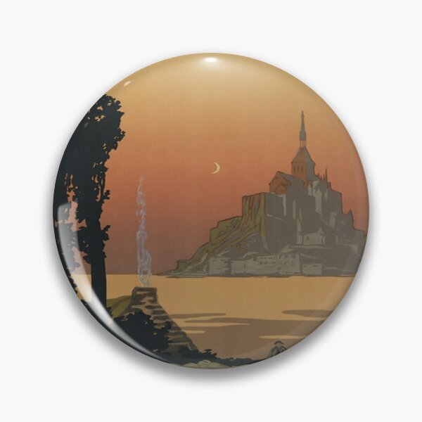 Item preview, Vintage poster - Mont Saint-Michel designed and sold by mosfunky.