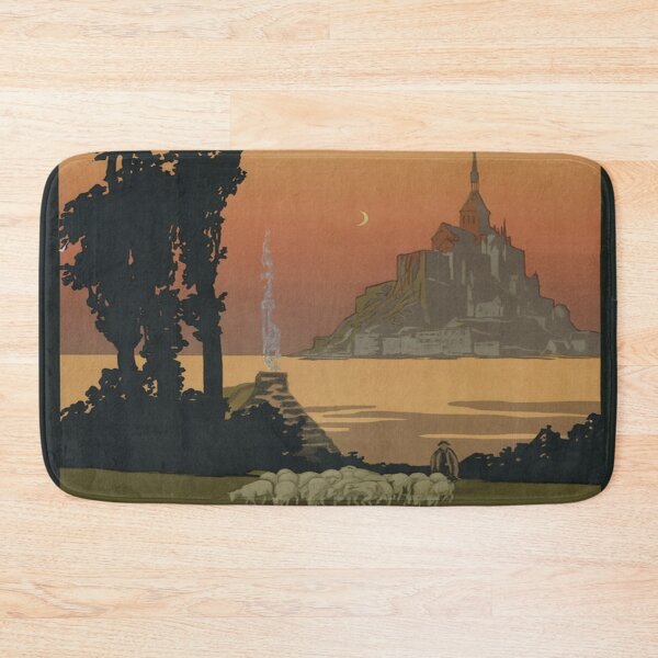 Item preview, Vintage poster - Mont Saint-Michel designed and sold by mosfunky.