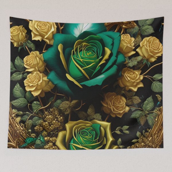 Item preview, Verdant Gold Rose Fable designed and sold by ~.