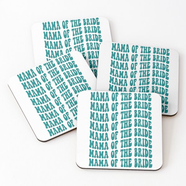 Item preview, Mother of the Bride Teal Retro Graphic Bridal Party Gifts for Bachelorette Party designed and sold by mysticblvd.