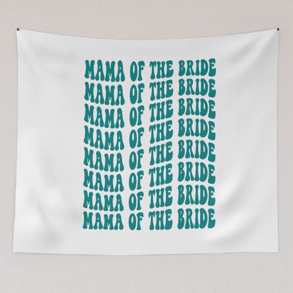 Item preview, Mother of the Bride Teal Retro Graphic Bridal Party Gifts for Bachelorette Party designed and sold by mysticblvd.