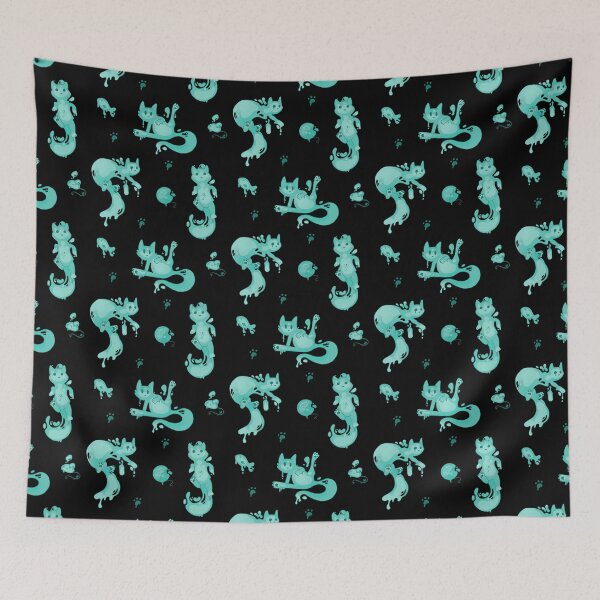 Item preview, Space Cats - Blue Slime Alien designed and sold by Phoenix-InBlue.
