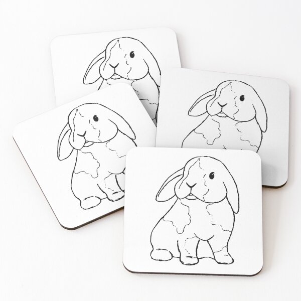 Item preview, Floppy Bunny (Outline) designed and sold by nklange240.