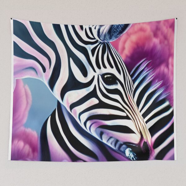 Item preview, Zebra Profile Portrait designed and sold by DreamingAwake1.