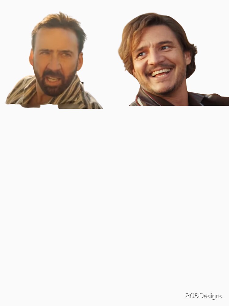 Thumbnail 7 of 7, Classic T-Shirt, Pedro and Nick (Pedro Pascal and Nicolas Cage) designed and sold by 208Designs.