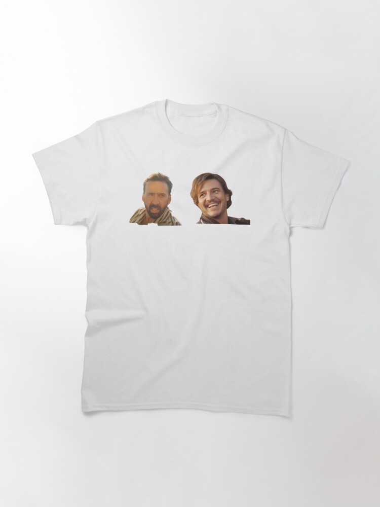 Thumbnail 3 of 7, Classic T-Shirt, Pedro and Nick (Pedro Pascal and Nicolas Cage) designed and sold by 208Designs.
