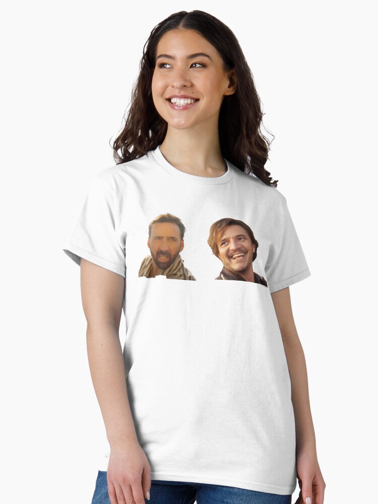 Thumbnail 1 of 7, Classic T-Shirt, Pedro and Nick (Pedro Pascal and Nicolas Cage) designed and sold by 208Designs.