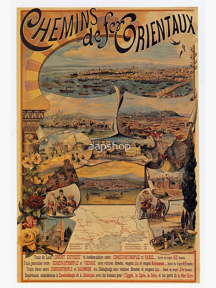 1890s Oriental railways to Constantinople travel by aapshop