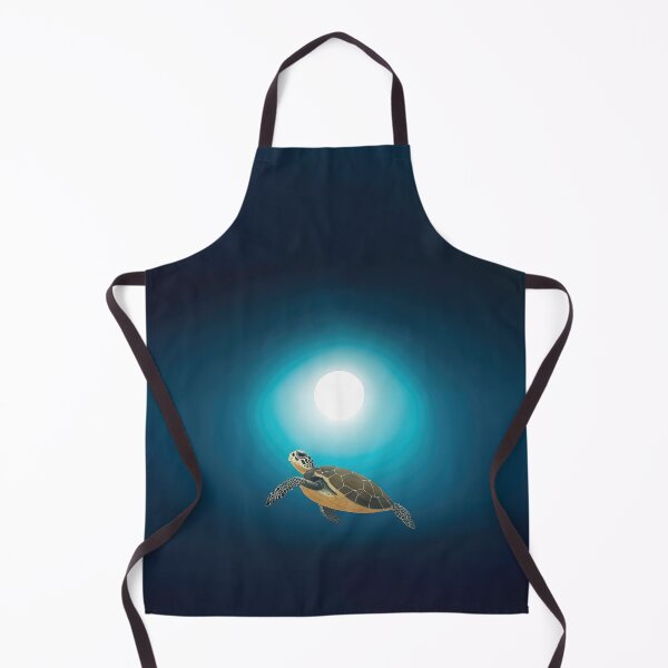 Item preview, A Turtle's Journey - Majestic Underwater Deep Blue Sea  designed and sold by The AI Art Gallery.