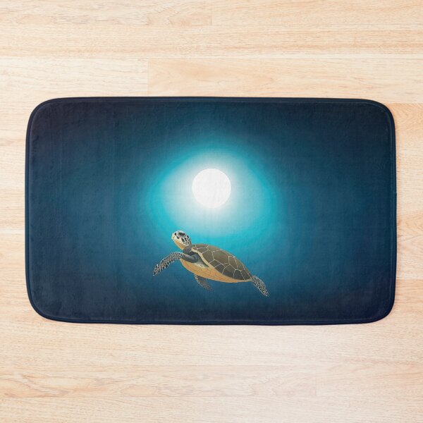 Item preview, A Turtle's Journey - Majestic Underwater Deep Blue Sea  designed and sold by The AI Art Gallery.
