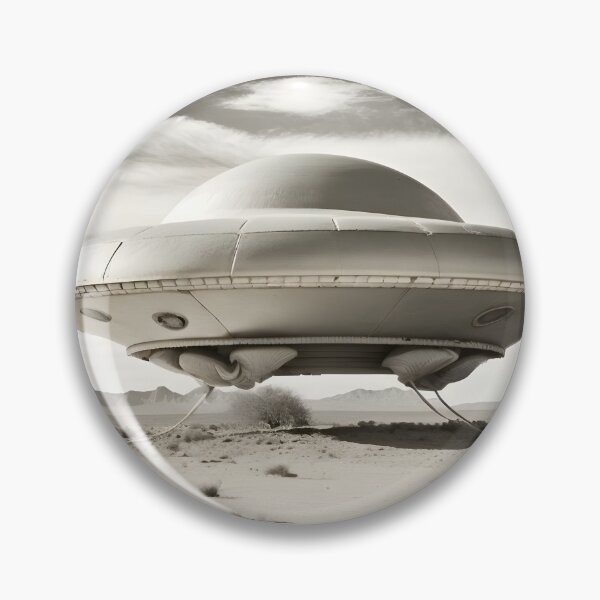 Item preview, UFO landing in New Mexico desert designed and sold by UFO-UAP-XYZ.