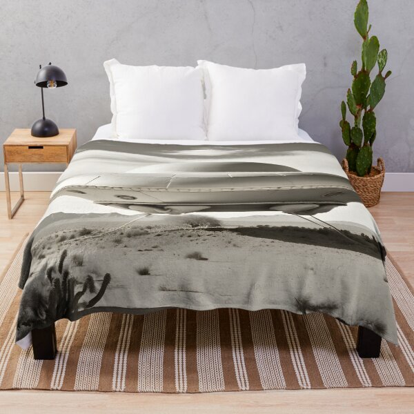 Item preview, UFO landing in New Mexico desert designed and sold by UFO-UAP-XYZ.