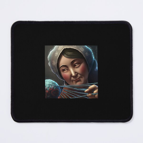 Item preview, Best Knitting Mom portrait designed and sold by UglyAIArtwork.