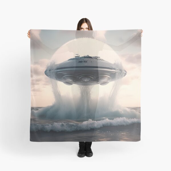 Item preview, UFO emerging from the Ocean designed and sold by UFO-UAP-XYZ.