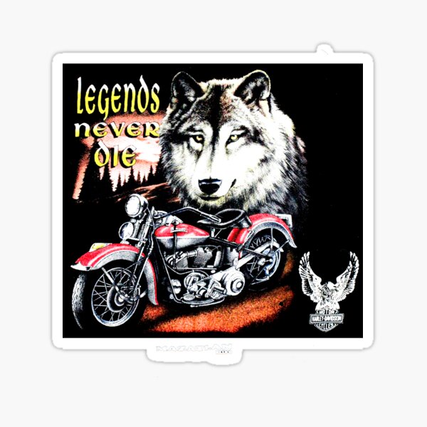 Legends Never Die Vinyl Decal Sticker Colors Available 