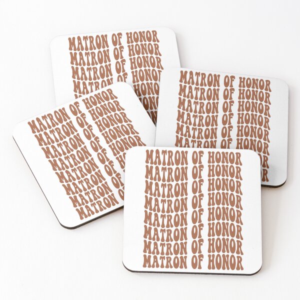 Item preview, Matron of Honor Terracotta Retro Graphic Bridal Party Gifts for Bachelorette Party designed and sold by mysticblvd.