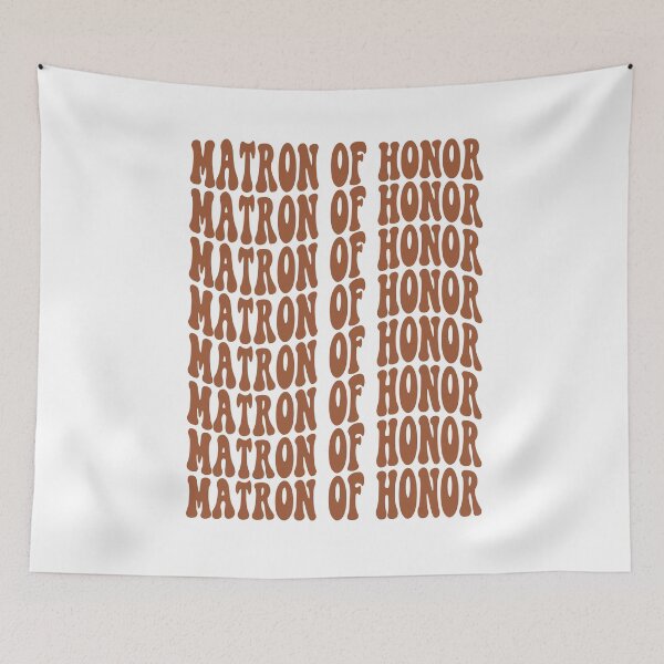 Item preview, Matron of Honor Terracotta Retro Graphic Bridal Party Gifts for Bachelorette Party designed and sold by mysticblvd.