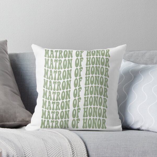 Item preview, Matron of Honor Sage Green Retro Graphic Bridal Party Gifts for Bachelorette Party designed and sold by mysticblvd.